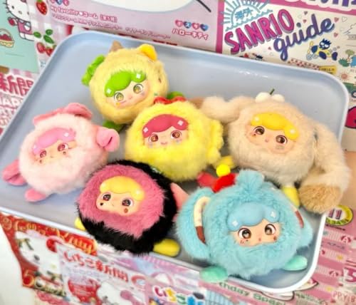 Billie Zoo Dessert Serie Plüsch Blind Box Stofftier | Tier- & Dessert-Design, Zwei Augenplatten mit 360°-Drehung, weiches Plüsch + feines PVC-Gesicht |12+1 Designs, 1 zufällig pro Box von TRRCEPOS
