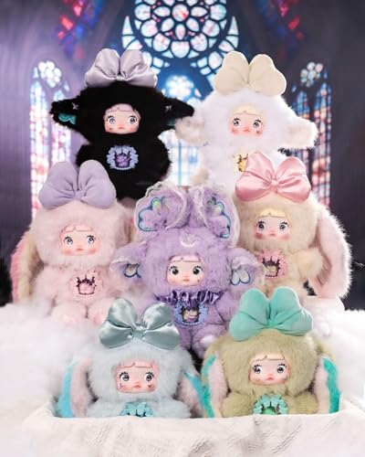 Nommi Fantasy World Series – Plüsch Schlüsselanhänger Blind Box | 1 von 6 Figuren + 1 Geheimfigur | drehbare Beine, leuchtende Stickerei, bewegliche Augen, Überraschungsbox Nommi Fantasy World Series – Plüsch Schlüsselanhänger Blind Box | 1 von 6 Figuren + 1 Geheimfigur | drehbare Beine, leuchtende Stickerei, bewegliche Augen, Überraschungsbox von TRRCEPOS