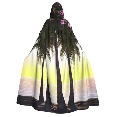 Kapuzenumhang mit tropischer Palme für Erwachsene, Halloween, lange Kapuze, Robe, Umhang, Cosplay-Kostüm Kapuzenumhang mit tropischer Palme für Erwachsene, Halloween, lange Kapuze, Robe, Umhang, Cosplay-Kostüm von TRSGKSQP