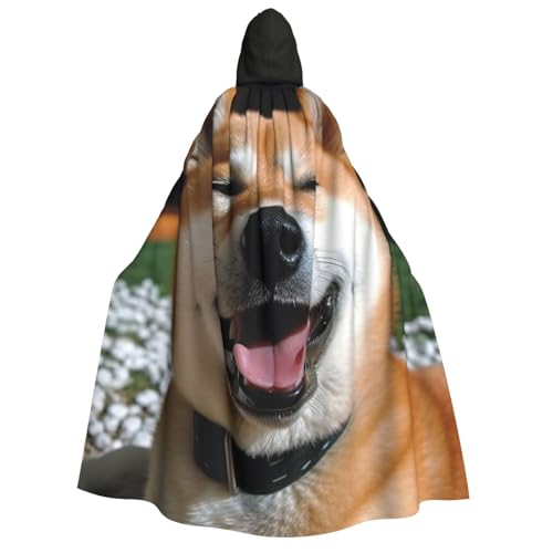Shiba Inu Smile Tongue Out Erwachsene Kapuzenumhang Halloween Umhang Lange Kapuze Robe Umhang Cosplay Kostüm Shiba Inu Smile Tongue Out Erwachsene Kapuzenumhang Halloween Umhang Lange Kapuze Robe Umhang Cosplay Kostüm von TRSGKSQP