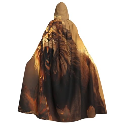 TRSGKSQP Angry Roaring Lion Erwachsene Kapuzenumhang Halloween Umhang Lange Kapuze Robe Umhang Cosplay Kostüm TRSGKSQP Angry Roaring Lion Erwachsene Kapuzenumhang Halloween Umhang Lange Kapuze Robe Umhang Cosplay Kostüm von TRSGKSQP