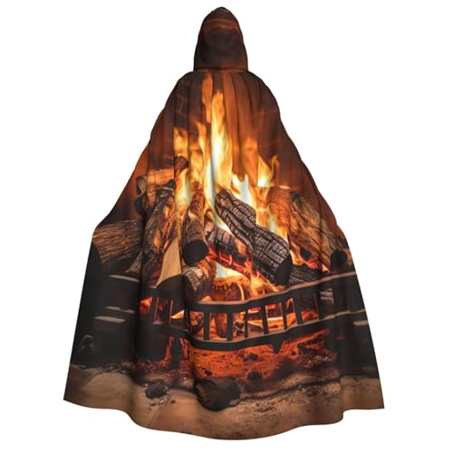 TRSGKSQP Burning Firewood Großer Kaminumhang mit Kapuze für Erwachsene, Halloween-Umhang, lange Kapuze, Robe, Umhang, Cosplay-Kostüm TRSGKSQP Burning Firewood Großer Kaminumhang mit Kapuze für Erwachsene, Halloween-Umhang, lange Kapuze, Robe, Umhang, Cosplay-Kostüm von TRSGKSQP