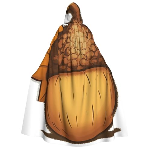 TRSGKSQP Cartoon--Umhang mit Kapuze für Erwachsene, Halloween-Umhang, lange Kapuze, Cosplay-Kostüm von TRSGKSQP