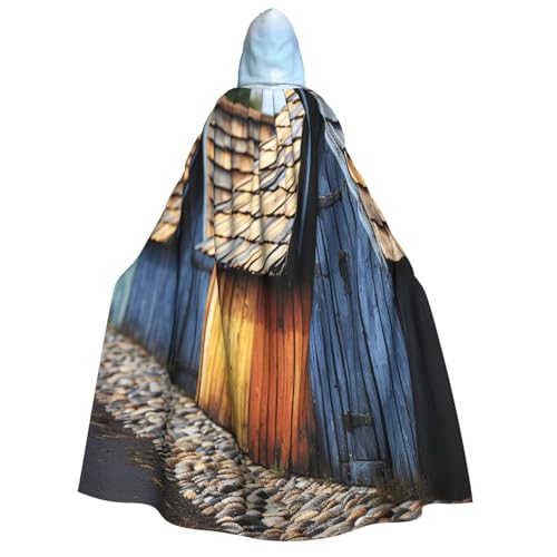 TRSGKSQP Dachschindel-Umhang mit Kapuze für Erwachsene, Halloween-Umhang, lange Kapuze, Cosplay-Kostüm TRSGKSQP Dachschindel-Umhang mit Kapuze für Erwachsene, Halloween-Umhang, lange Kapuze, Cosplay-Kostüm von TRSGKSQP