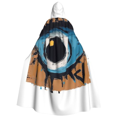 TRSGKSQP Evil Eye Erwachsenen-Umhang mit Kapuze, Halloween-Umhang, lange Kapuze, Robe, Umhang, Cosplay-Kostüm von TRSGKSQP