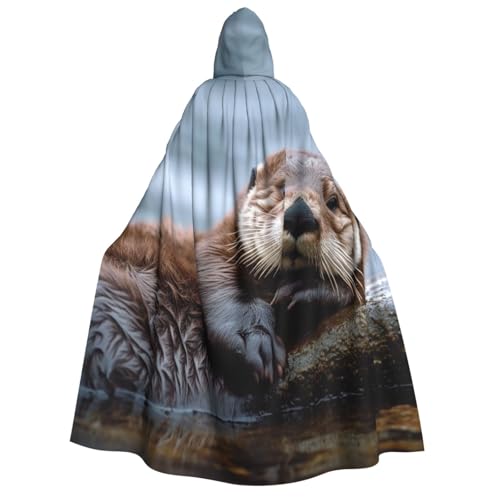 TRSGKSQP Fauler und entspannender Otter-Umhang mit Kapuze, für Erwachsene, Halloween, lange Kapuze, Cosplay-Kostüm TRSGKSQP Fauler und entspannender Otter-Umhang mit Kapuze, für Erwachsene, Halloween, lange Kapuze, Cosplay-Kostüm von TRSGKSQP