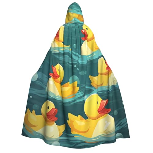 TRSGKSQP Gummi-Enten-Umhang mit Kapuze für Erwachsene, Halloween-Umhang, lange Kapuze, Robe, Umhang, Cosplay-Kostüm TRSGKSQP Gummi-Enten-Umhang mit Kapuze für Erwachsene, Halloween-Umhang, lange Kapuze, Robe, Umhang, Cosplay-Kostüm von TRSGKSQP