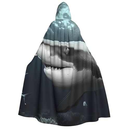 TRSGKSQP Hai-Umhang mit Kapuze für Erwachsene, Halloween-Umhang, lange Kapuze, Cosplay-Kostüm TRSGKSQP Hai-Umhang mit Kapuze für Erwachsene, Halloween-Umhang, lange Kapuze, Cosplay-Kostüm von TRSGKSQP