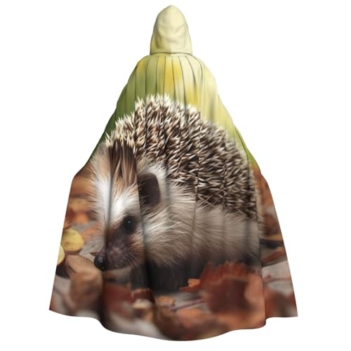 TRSGKSQP Igel-Umhang mit Kapuze für Erwachsene, Halloween-Umhang, lange Kapuze, Cosplay-Kostüm von TRSGKSQP