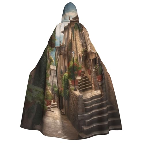 TRSGKSQP Italienischer toskanischer Erwachsenen-Umhang mit Kapuze, Halloween-Umhang, lange Kapuze, Robe, Umhang, Cosplay-Kostüm von TRSGKSQP