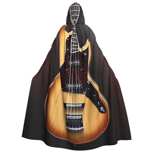 TRSGKSQP Kapuzenumhang mit Gitarre, Musikinstrument, Erwachsene, Halloween, Umhang, lange Kapuze, Cosplay-Kostüm TRSGKSQP Kapuzenumhang mit Gitarre, Musikinstrument, Erwachsene, Halloween, Umhang, lange Kapuze, Cosplay-Kostüm von TRSGKSQP
