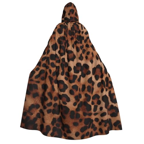 TRSGKSQP Kapuzenumhang mit Leopardenmuster für Erwachsene, Halloween, lange Kapuze, Robe, Umhang, Cosplay-Kostüm TRSGKSQP Kapuzenumhang mit Leopardenmuster für Erwachsene, Halloween, lange Kapuze, Robe, Umhang, Cosplay-Kostüm von TRSGKSQP