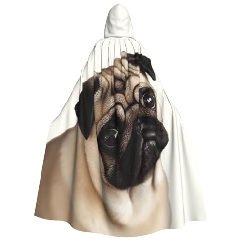 TRSGKSQP Mops-Umhang mit Kapuze für Erwachsene, Halloween, lange Kapuze, Cosplay-Kostüm TRSGKSQP Mops-Umhang mit Kapuze für Erwachsene, Halloween, lange Kapuze, Cosplay-Kostüm von TRSGKSQP