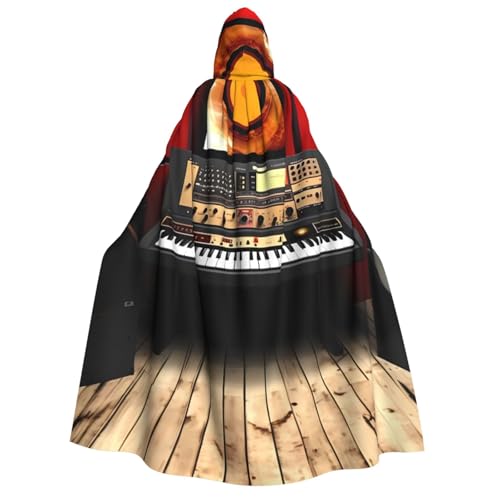 TRSGKSQP Music Studio Kapuzenumhang für Erwachsene, Halloween-Umhang, lange Kapuze, Cosplay-Kostüm TRSGKSQP Music Studio Kapuzenumhang für Erwachsene, Halloween-Umhang, lange Kapuze, Cosplay-Kostüm von TRSGKSQP