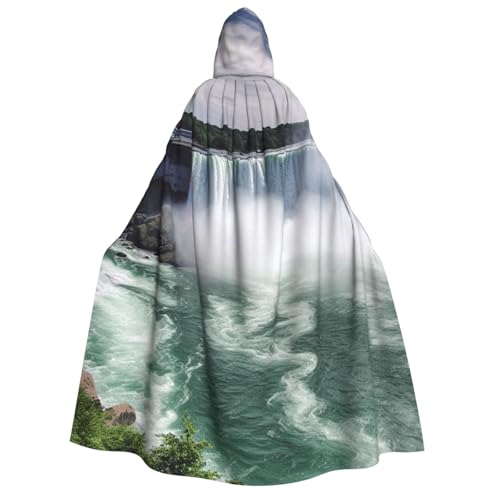 TRSGKSQP Niagara Falls Kapuzenumhang für Erwachsene, Halloween-Umhang, lange Kapuze, Robe, Umhang, Cosplay-Kostüm von TRSGKSQP
