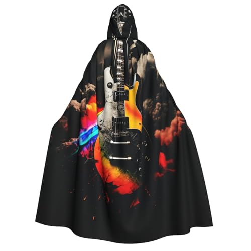 TRSGKSQP Rock Music Kapuzenumhang für Erwachsene, Halloween-Umhang, lange Kapuze, Robe, Umhang, Cosplay-Kostüm TRSGKSQP Rock Music Kapuzenumhang für Erwachsene, Halloween-Umhang, lange Kapuze, Robe, Umhang, Cosplay-Kostüm von TRSGKSQP