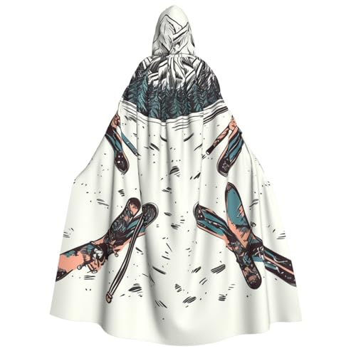 TRSGKSQP Skifahren mit Ausrüstung, Erwachsenen-Kapuzenumhang, Halloween-Umhang, lange Kapuze, Robe, Umhang, Cosplay-Kostüm TRSGKSQP Skifahren mit Ausrüstung, Erwachsenen-Kapuzenumhang, Halloween-Umhang, lange Kapuze, Robe, Umhang, Cosplay-Kostüm von TRSGKSQP