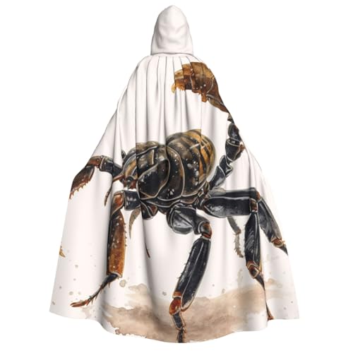 TRSGKSQP Skorpion Erwachsenen-Umhang mit Kapuze, Halloween-Umhang, lange Kapuze, Robe, Umhang, Cosplay-Kostüm von TRSGKSQP