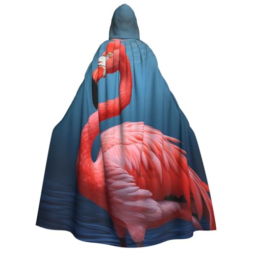 TRSGKSQP Tier-Flamingo-Umhang mit Kapuze für Erwachsene, Halloween-Umhang, lange Kapuze, Robe, Umhang, Cosplay-Kostüm TRSGKSQP Tier-Flamingo-Umhang mit Kapuze für Erwachsene, Halloween-Umhang, lange Kapuze, Robe, Umhang, Cosplay-Kostüm von TRSGKSQP