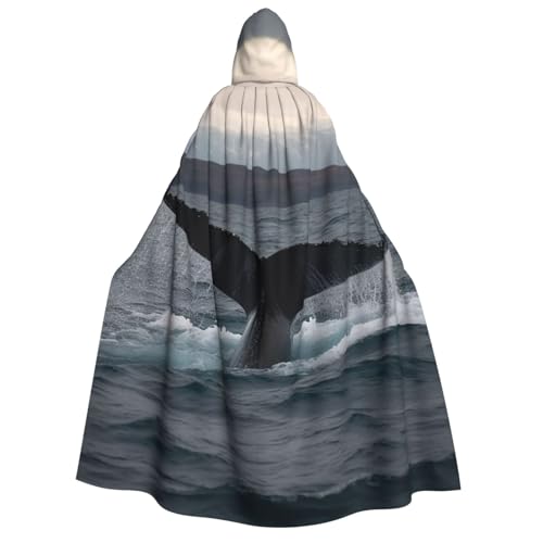 TRSGKSQP Umhang mit Kapuze für Erwachsene, Buckelwalschwanz, Halloween, lange Kapuze, Cosplay-Kostüm TRSGKSQP Umhang mit Kapuze für Erwachsene, Buckelwalschwanz, Halloween, lange Kapuze, Cosplay-Kostüm von TRSGKSQP