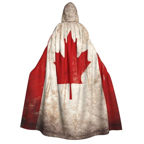 TRSGKSQP Umhang mit Kapuze und Kanada-Flagge, für Erwachsene, Halloween, lange Kapuze, Cosplay-Kostüm TRSGKSQP Umhang mit Kapuze und Kanada-Flagge, für Erwachsene, Halloween, lange Kapuze, Cosplay-Kostüm von TRSGKSQP