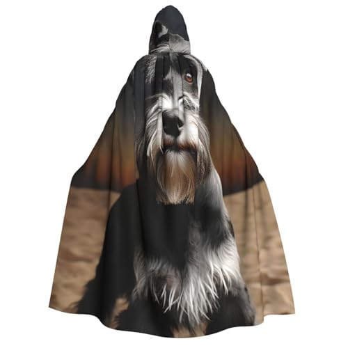 TRSGKSQP Umhang mit Kapuze und Schnauzer-Motiv, für Erwachsene, Halloween, lange Kapuze, Cosplay-Kostüm TRSGKSQP Umhang mit Kapuze und Schnauzer-Motiv, für Erwachsene, Halloween, lange Kapuze, Cosplay-Kostüm von TRSGKSQP