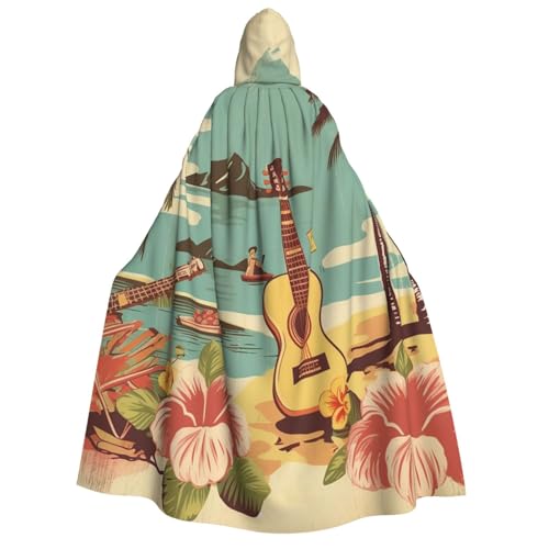 TRSGKSQP Vintage Hawaii Erwachsene Kapuzenumhang Halloween Umhang Lange Kapuze Robe Umhang Cosplay Kostüm TRSGKSQP Vintage Hawaii Erwachsene Kapuzenumhang Halloween Umhang Lange Kapuze Robe Umhang Cosplay Kostüm von TRSGKSQP