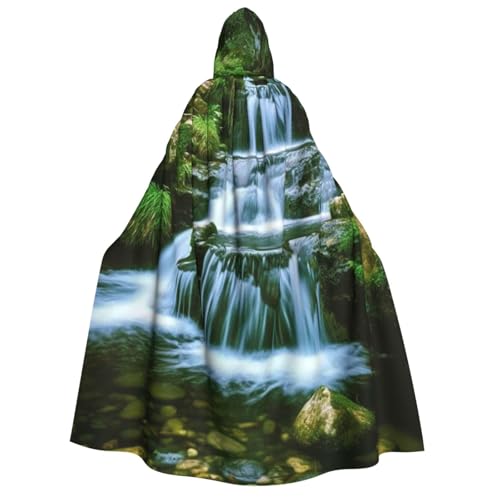 TRSGKSQP Wasserfall-Umhang mit Kapuze, für Erwachsene, Halloween, lange Kapuze, Cosplay-Kostüm TRSGKSQP Wasserfall-Umhang mit Kapuze, für Erwachsene, Halloween, lange Kapuze, Cosplay-Kostüm von TRSGKSQP