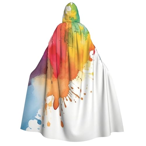 TRSGKSQP Wasserfarbenspritzer für Erwachsene, Kapuzenumhang, Halloween-Umhang, lange Kapuze, Cosplay-Kostüm TRSGKSQP Wasserfarbenspritzer für Erwachsene, Kapuzenumhang, Halloween-Umhang, lange Kapuze, Cosplay-Kostüm von TRSGKSQP