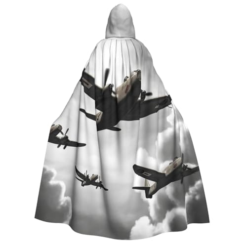 TRSGKSQP Weltkrieg Erwachsenen-Umhang mit Kapuze, Halloween-Umhang, lange Kapuze, Robe, Umhang, Cosplay-Kostüm von TRSGKSQP