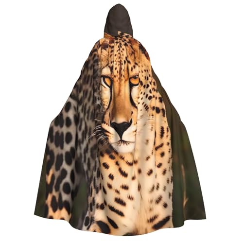 TRSGKSQP Wilder Gepard Erwachsenen-Umhang mit Kapuze, Halloween-Umhang, lange Kapuze, Robe, Umhang, Cosplay-Kostüm TRSGKSQP Wilder Gepard Erwachsenen-Umhang mit Kapuze, Halloween-Umhang, lange Kapuze, Robe, Umhang, Cosplay-Kostüm von TRSGKSQP