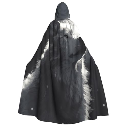 TRSGKSQP Winterwolf, Erwachsenen-Umhang mit Kapuze, Halloween-Umhang, lange Kapuze, Robe, Umhang, Cosplay-Kostüm TRSGKSQP Winterwolf, Erwachsenen-Umhang mit Kapuze, Halloween-Umhang, lange Kapuze, Robe, Umhang, Cosplay-Kostüm von TRSGKSQP