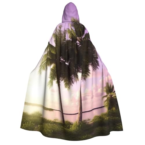 Tropischer Baum-Umhang mit Kapuze für Erwachsene, Halloween-Umhang, lange Kapuze, Cosplay-Kostüm Tropischer Baum-Umhang mit Kapuze für Erwachsene, Halloween-Umhang, lange Kapuze, Cosplay-Kostüm von TRSGKSQP