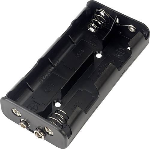 TRU COMPONENTS BH242-2B Batteriehalter 4x Baby (C) Druckknopfanschluss von TRU Components