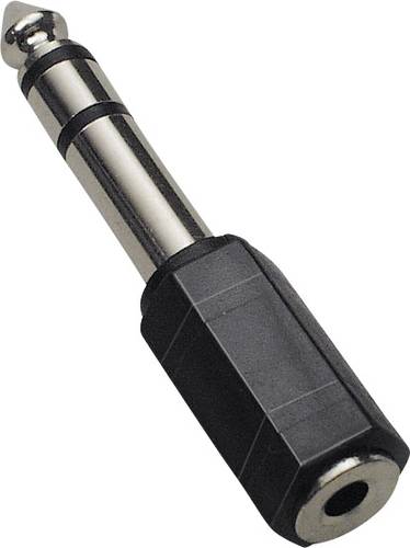 TRU COMPONENTS Klinken-Adapter Klinkenstecker 6.35mm - Klinkenbuchse 3.5mm Stereo Polzahl (num):3 10 von TRU Components