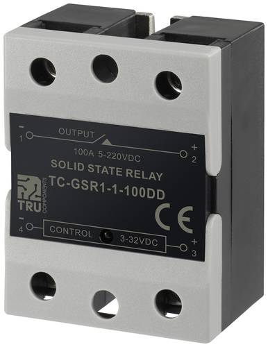 TRU COMPONENTS Halbleiterrelais TC-GSR-1-100DD 100A Schaltspannung (max.): 220 V/DC Gleichstromschal von TRU Components