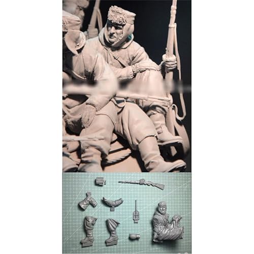 TRUEGRIS 1/16 Deutscher Panzersoldat aus dem Zweiten Weltkrieg Resin Modell bausatz Unbemalter und unmontierter Resin-Modellbausatz (Keine Panzer) //F9q6L15 von TRUEGRIS