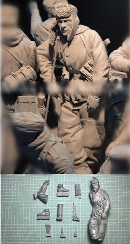 TRUEGRIS 1/16 Deutscher Panzersoldat aus dem Zweiten Weltkrieg Resin Modell bausatz Unbemalter und unmontierter Resin-Modellbausatz (Keine Panzer) //F9q6L16 von TRUEGRIS