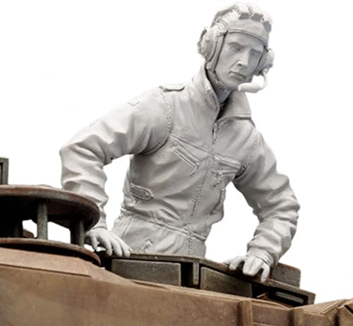TRUEGRIS 1/16 Deutscher Panzersoldat aus dem Zweiten Weltkrieg Resin Modell bausatz Unbemalter und unmontierter Resin-Modellbausatz (Keine Panzer) //F9q6L18 von TRUEGRIS