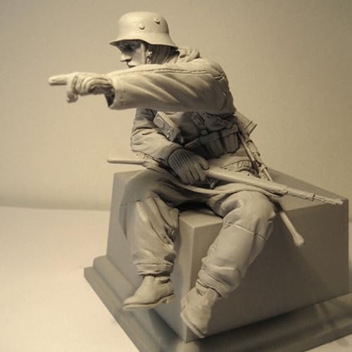 TRUEGRIS 1/16 Deutscher Panzersoldat aus dem Zweiten Weltkrieg Resin Modell bausatz Unbemalter und unmontierter Resin-Modellbausatz (Keine Panzer) //F9q6L21 von TRUEGRIS