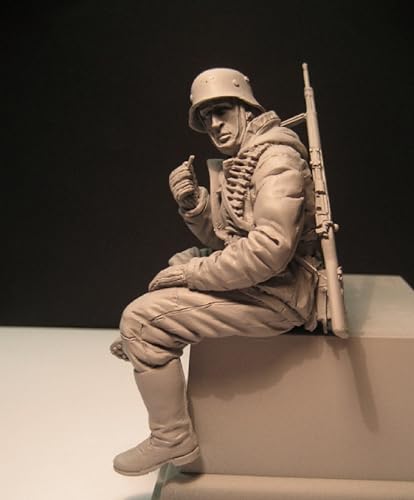TRUEGRIS 1/16 Deutscher Panzersoldat aus dem Zweiten Weltkrieg Resin Modell bausatz Unbemalter und unmontierter Resin-Modellbausatz (Keine Panzer) //F9q6L22 von TRUEGRIS