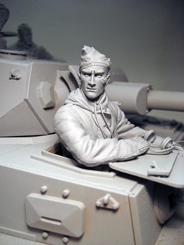 TRUEGRIS 1/16 Deutscher Panzersoldat aus dem Zweiten Weltkrieg Resin Modell bausatz Unbemalter und unmontierter Resin-Modellbausatz (Keine Panzer) //F9q6L27 von TRUEGRIS