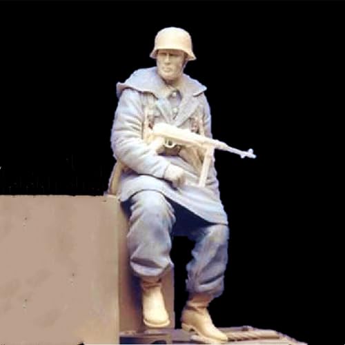 TRUEGRIS 1/16 Deutscher Panzersoldat aus dem Zweiten Weltkrieg Resin Modell bausatz Unbemalter und unmontierter Resin-Modellbausatz (Keine Panzer) //F9q6L35 von TRUEGRIS