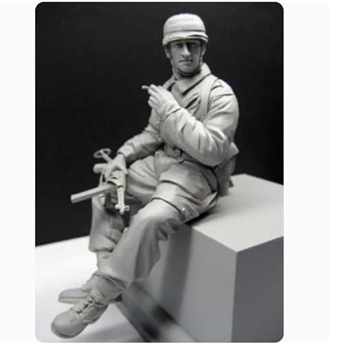 TRUEGRIS 1/16 Deutscher Panzersoldat aus dem Zweiten Weltkrieg Resin Modell bausatz Unbemalter und unmontierter Resin-Modellbausatz (Keine Panzer) //F9q6L39 von TRUEGRIS