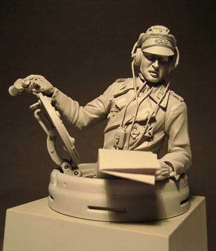 TRUEGRIS 1/16 Deutscher Panzersoldat aus dem Zweiten Weltkrieg Resin Modell bausatz Unbemalter und unmontierter Resin-Modellbausatz (Keine Panzer) //F9q6L43 von TRUEGRIS