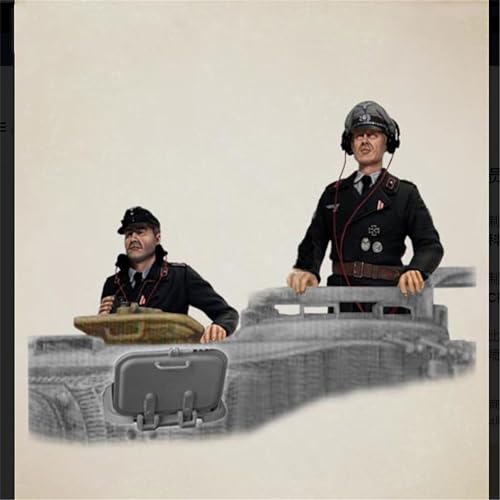 TRUEGRIS 1/16 Deutscher Panzersoldat aus dem Zweiten Weltkrieg Resin Modell bausatz Unbemalter und unmontierter Resin-Modellbausatz (Keine Panzer) //F9q6L45 von TRUEGRIS