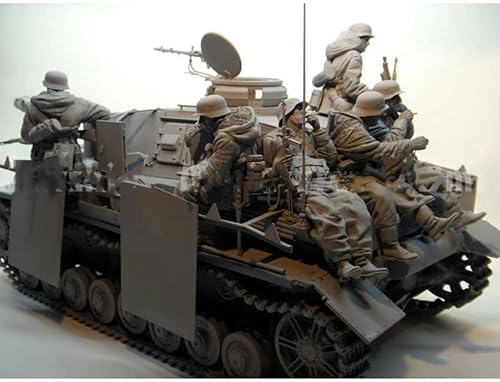 TRUEGRIS 1/16 Deutscher Panzersoldat aus dem Zweiten Weltkrieg Resin Modell bausatz Unbemalter und unmontierter Resin-Modellbausatz (Keine Panzer) //F9q6L49 von TRUEGRIS