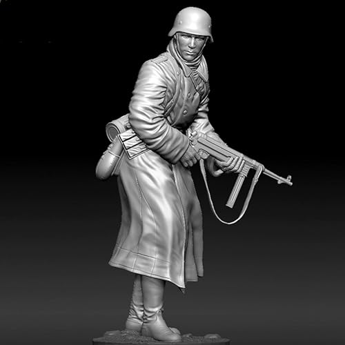 TRUEGRIS 1/16 Deutscher Soldat aus dem Zweiten Weltkrieg Resin Modellbausatz Unbemalt und unmontiert Resin Modellbausatz//F9q7L18 von TRUEGRIS