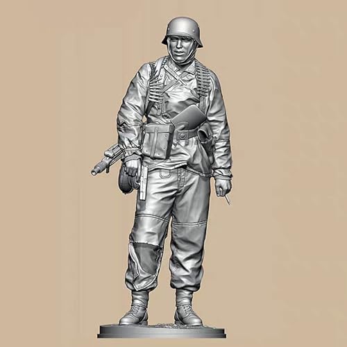 TRUEGRIS 1/16 Deutscher Soldat aus dem Zweiten Weltkrieg Resin Modellbausatz Unbemalt und unmontiert Resin Modellbausatz//F9q7L27 von TRUEGRIS