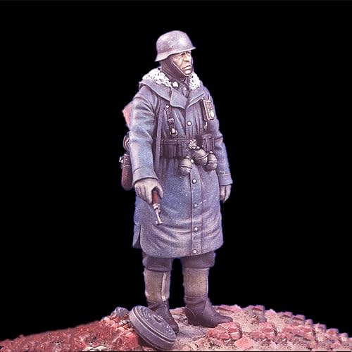 TRUEGRIS 1/16 Deutscher Soldat aus dem Zweiten Weltkrieg Resin Modellbausatz Unbemalt und unmontiert Resin Modellbausatz//F9q7L68 von TRUEGRIS